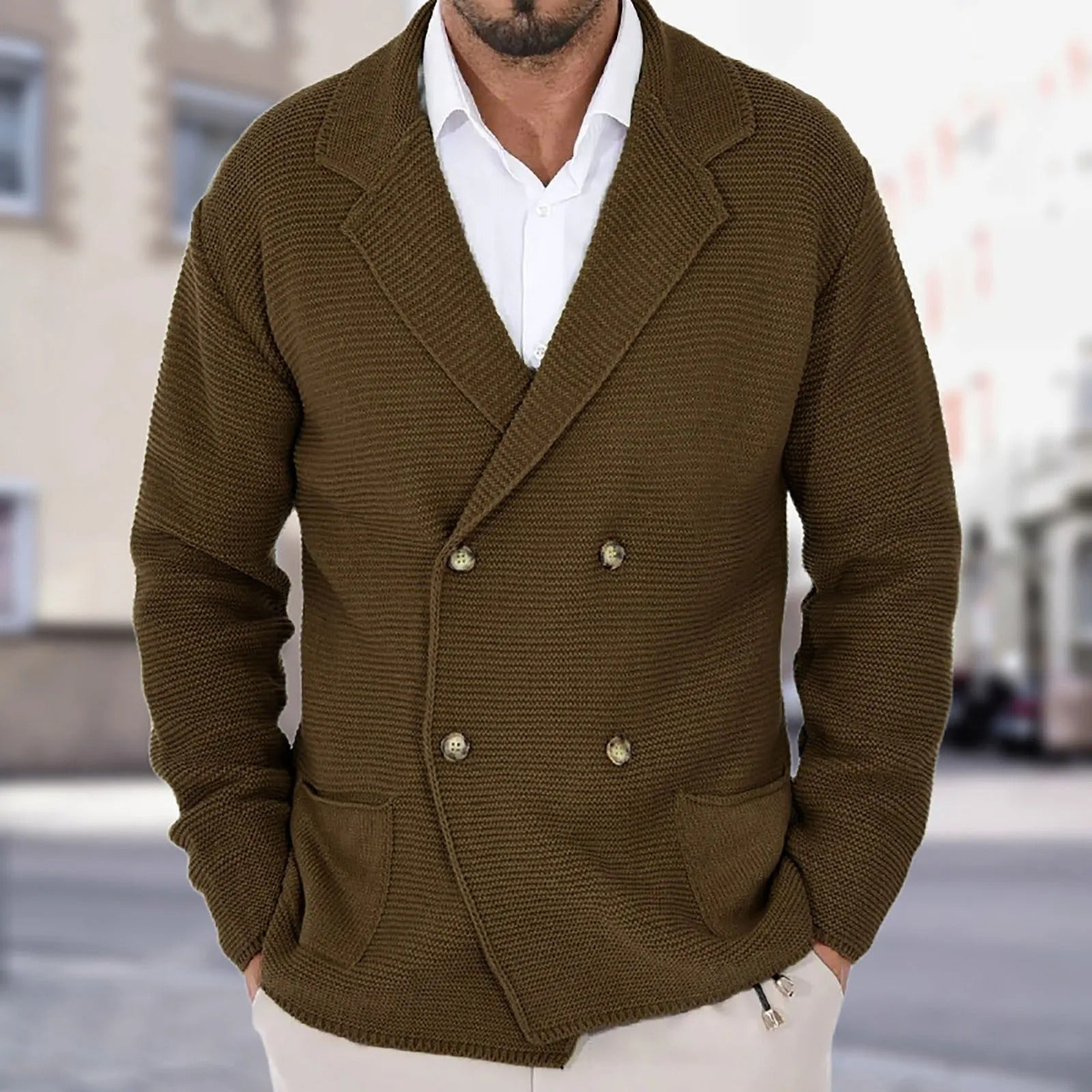 Traditional Men's Crew Neck Sweater - OutfitLondon
