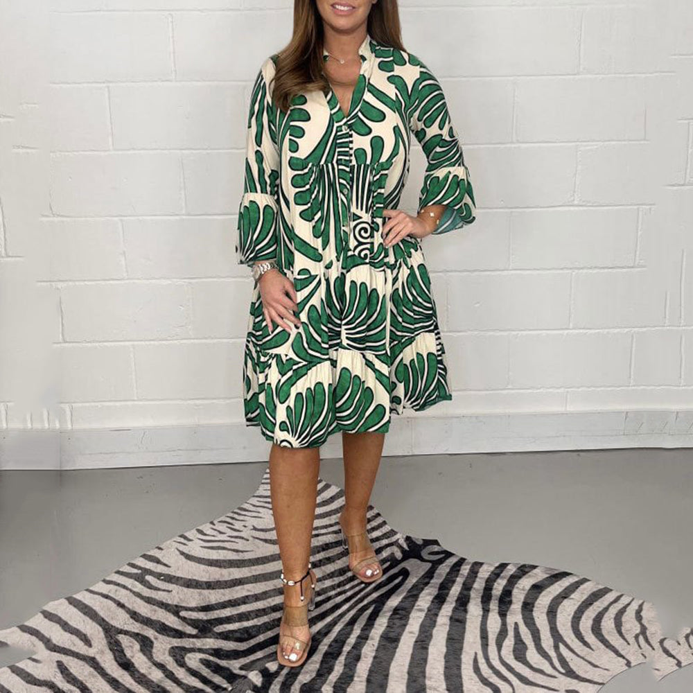 Printed Swing Dress