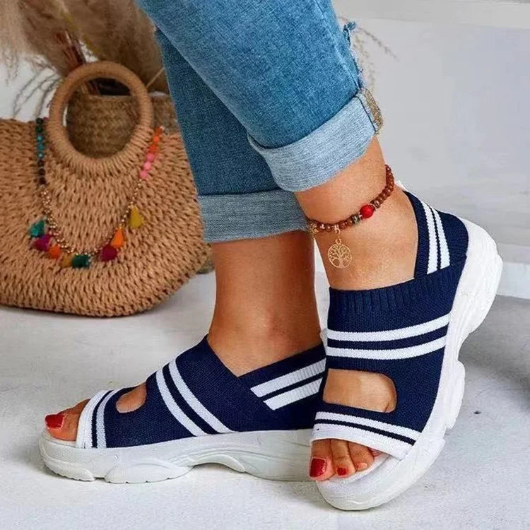 2023 New Women's Large Size Summer Wedge Sandals