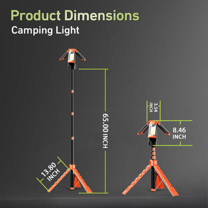 Multifunctional Portable Camping Light with Bracket