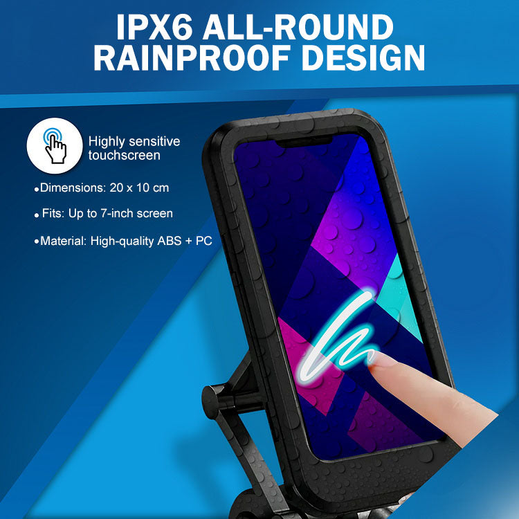 Waterproof Mobile Phone Holder for Bicycles and Motorcycles