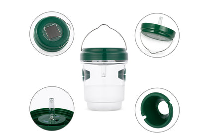 Set of 2 solar powered insect traps