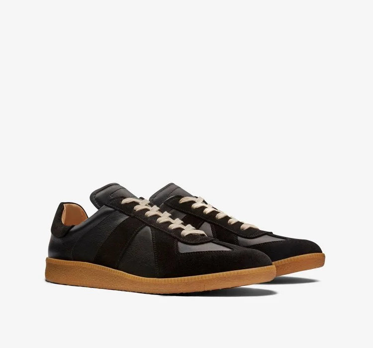 White Leather Low Top Sneakers Shoes