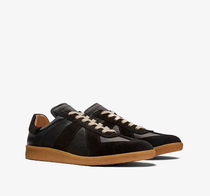 White Leather Low Top Sneakers Shoes