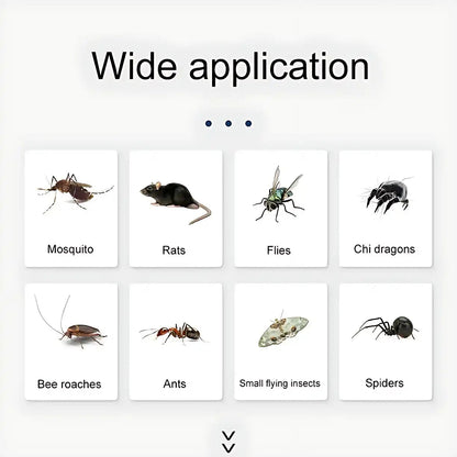 Multifunctional Ultrasonic Silent Electronic Pest Repeller - Repels Mosquitoes, Cockroaches, Spiders, Bats