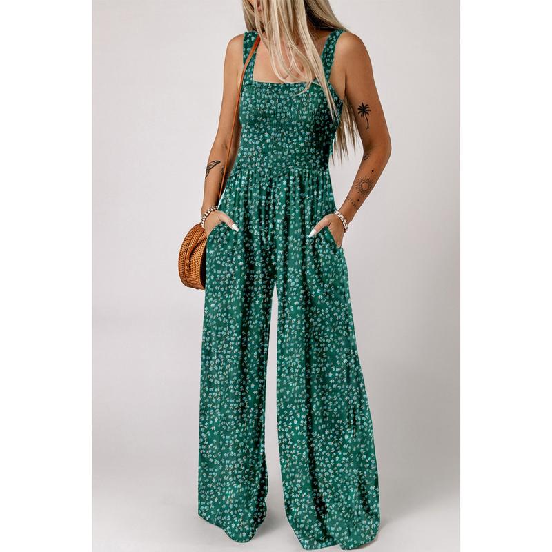 Bright Floral Women's Summer Jumpsuit