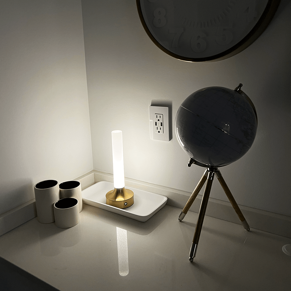 Boru Table Lamp- Large Cordless Dimmable Candle Lightsaber Pipe Outdoor Light