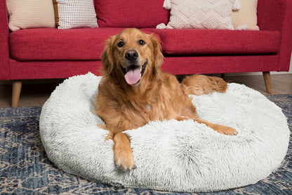 Calming Dog Bed - Comfy Dount Cat And Dog Bed & Anti Anxiety Pet Bed