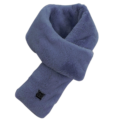 Electric USB Rechargeable Heated Faux Fur Scarf