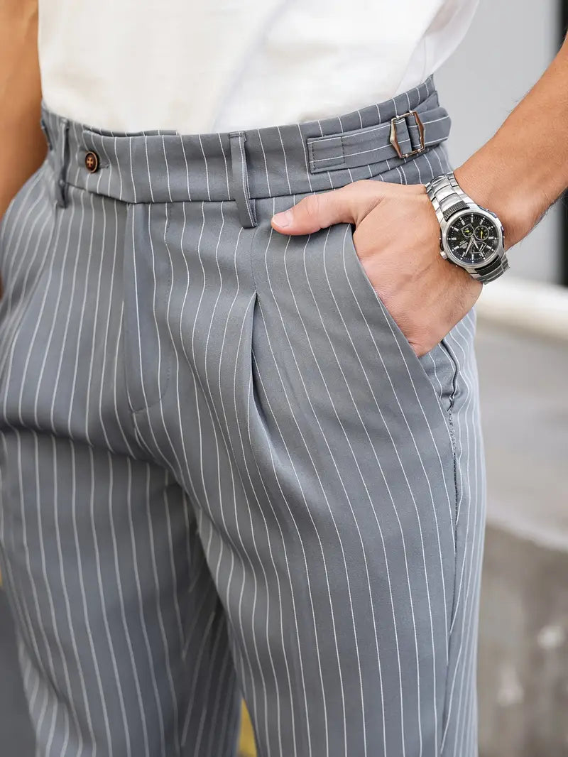 Classic Slim Fit Stripe Pants