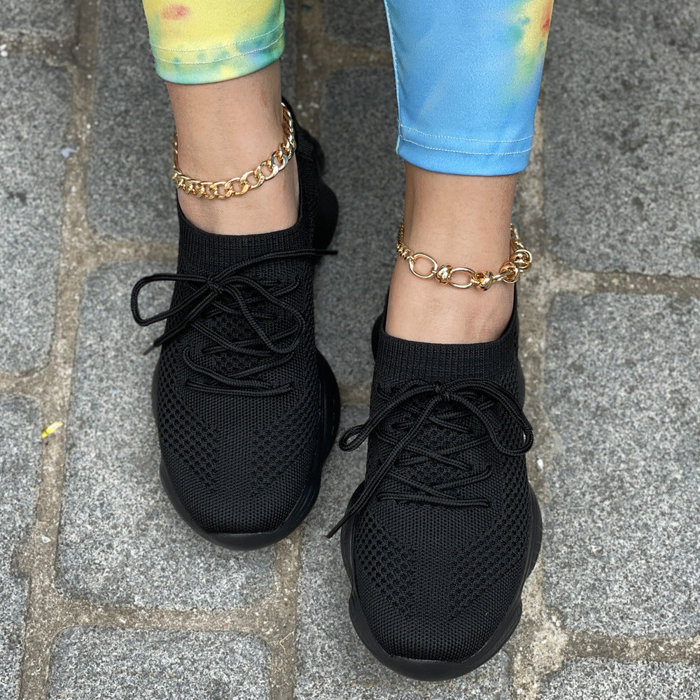 Women's Comfortable Breathable Lace-Up Sneakers
