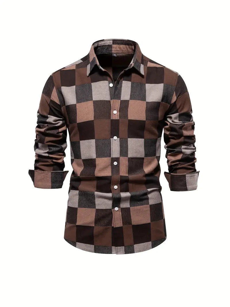 Classic Multicolor Long Sleeve Dress Shirt