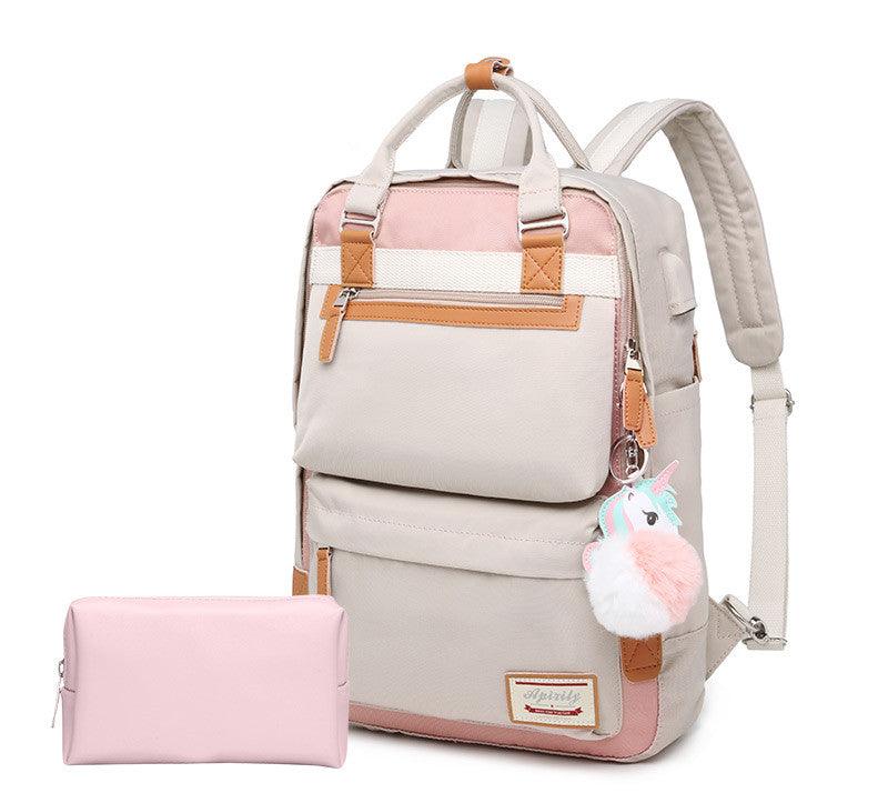 Waterproof Ladies Laptop Backpack 15.6 Inch Compartment