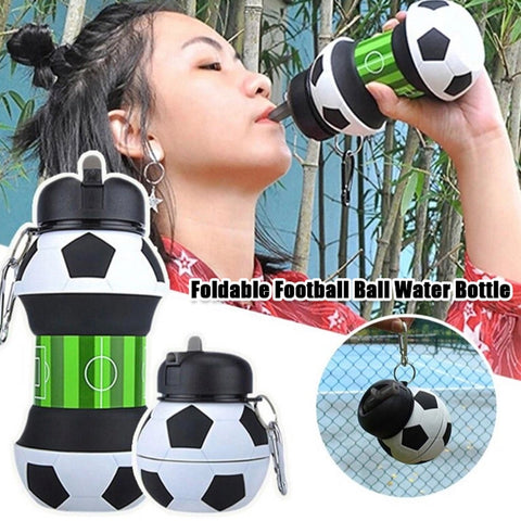 Foldable Football Ball Water Bottle