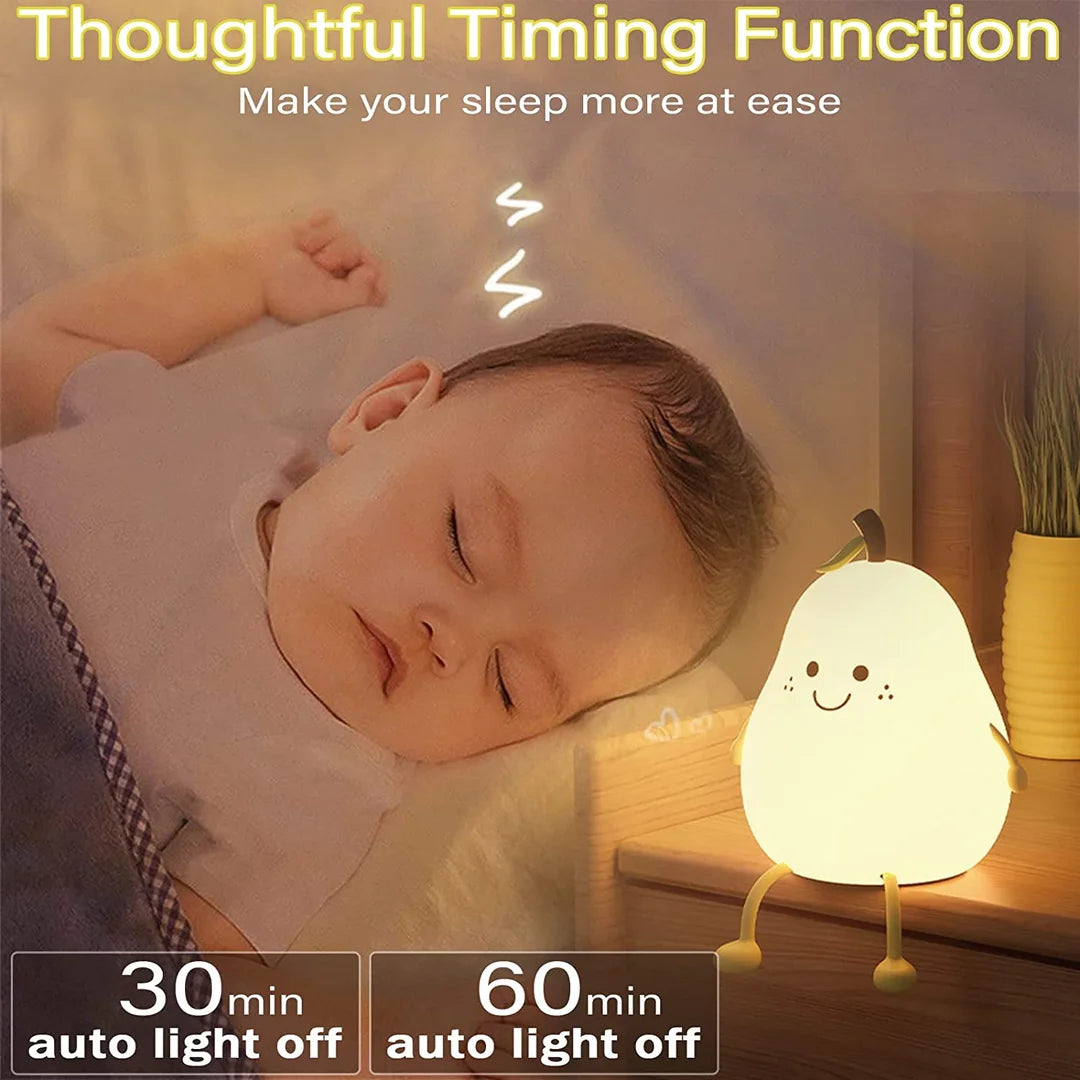 Cute Pear Night Light Lamp