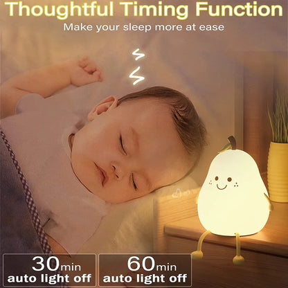 Cute Pear Night Light Lamp