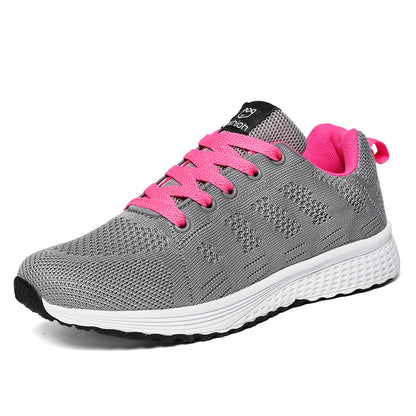 Women’s Lightweight Athletic Sneakers with Mesh and Laces