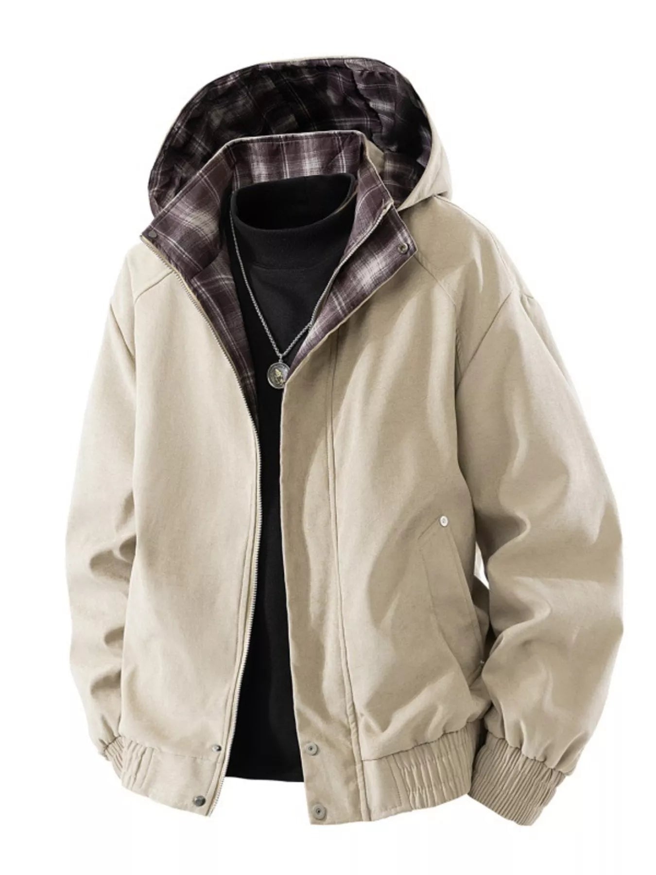 Big Mens Waterproof Hoodie Jacket