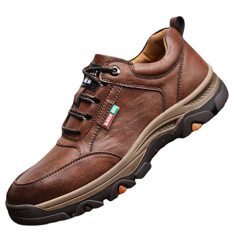 Men's Waterproof Non-Slip Leather Hiking Shoes