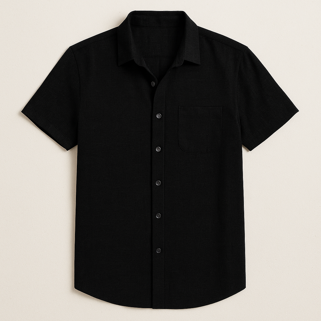 Classic Cotton Short Sleeve Men's Shirt