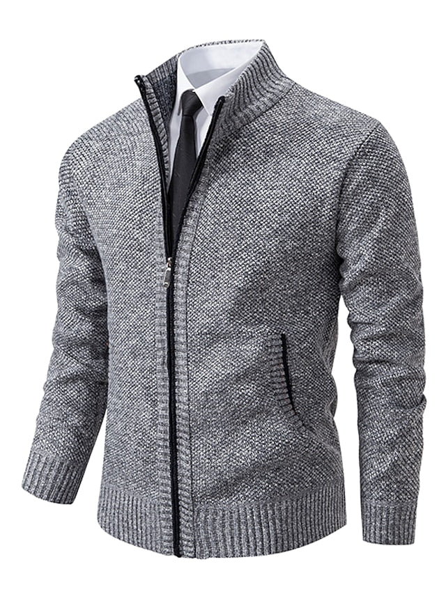 Warm Crew Neck Knit Sweater Coat