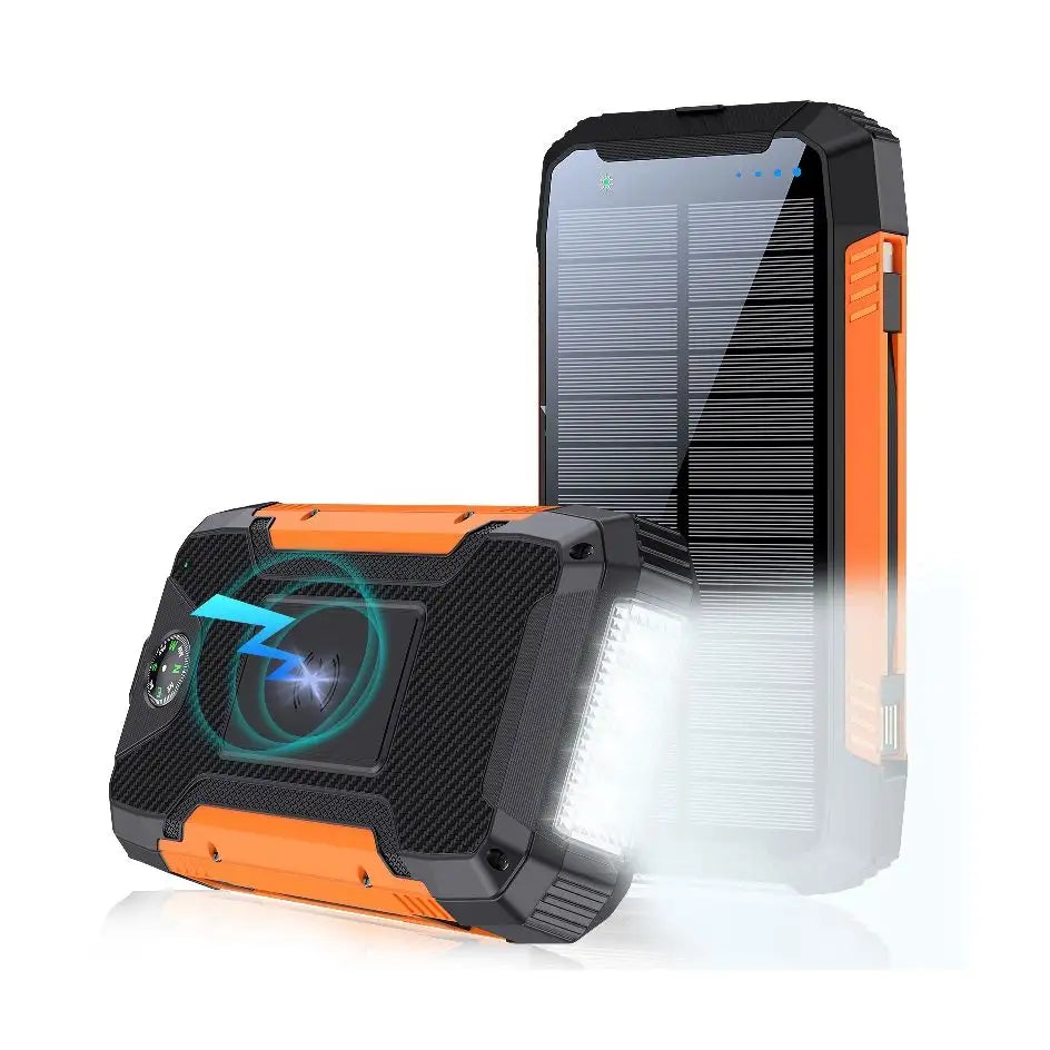 Waterproof Portable 30000mAh Solar Power Bank Charger - OutfitLondon