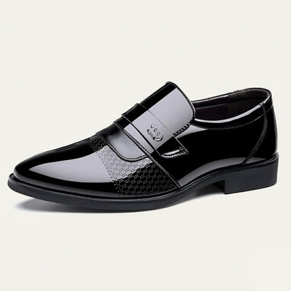 Premium Men's Leather Slip On Dress Loafers