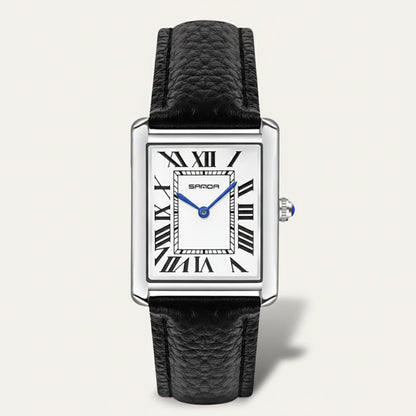 Elegant Men's Quartz Watch - Genuine Leather Band - OutfitLondon