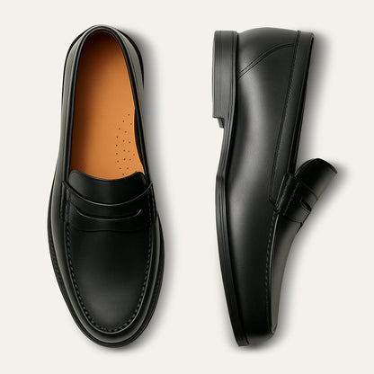 Classic Leather Slip On Men's Loafers