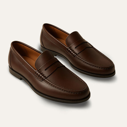 Classic Leather Slip On Men's Loafers