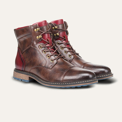 Rugged Leather Military Boots