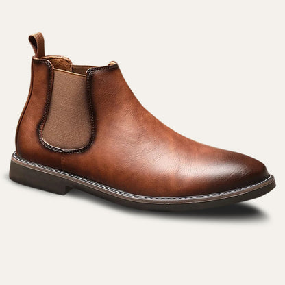 Timeless Men's Genuine Leather Chelsea Boots - OutfitLondon