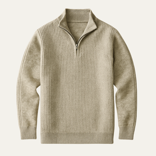 Cozy Men's Thick Wool Sweater - OutfitLondon