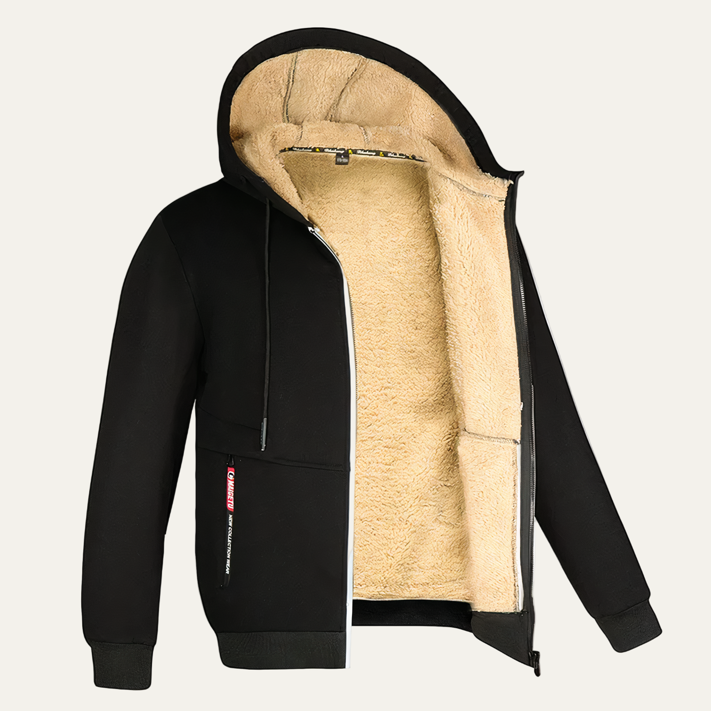 Men's Quilted Short Padded Hooded Coat