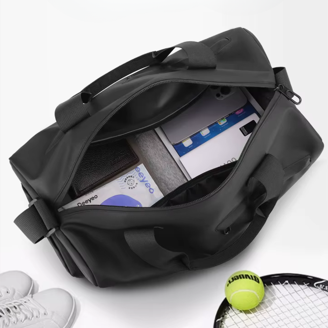 Waterproof Gym Bag with Shoe Pocket and Pockets