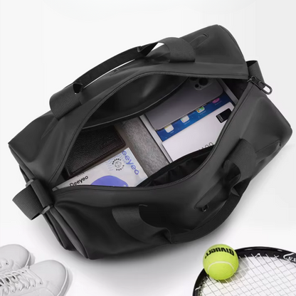 Waterproof Gym Bag with Shoe Pocket and Pockets