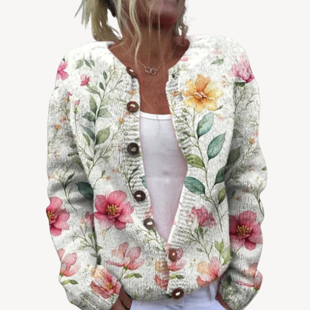 Ladies' Pretty Embroidery Sweater - OutfitLondon