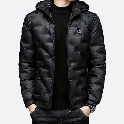 Warm Quilted Hooded Winter Parka Coat