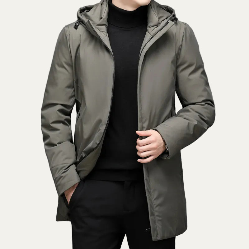 Men's Classic Water Resistant Hooded Jacket
