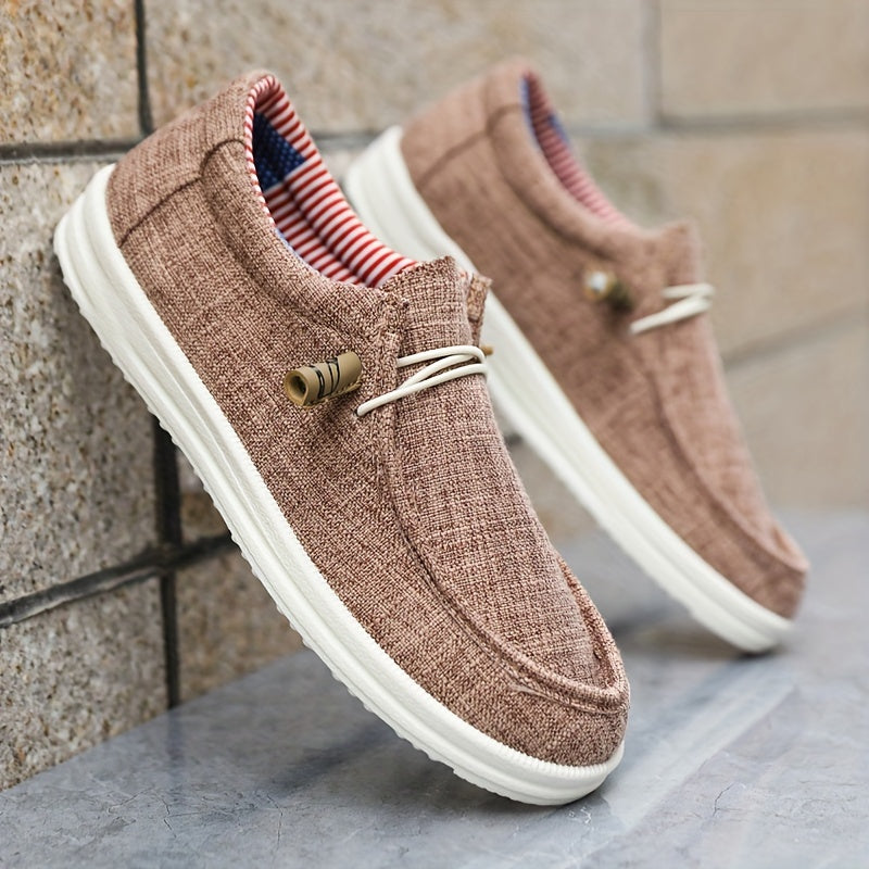 Comfy Breathable Canvas Slip On Sneakers
