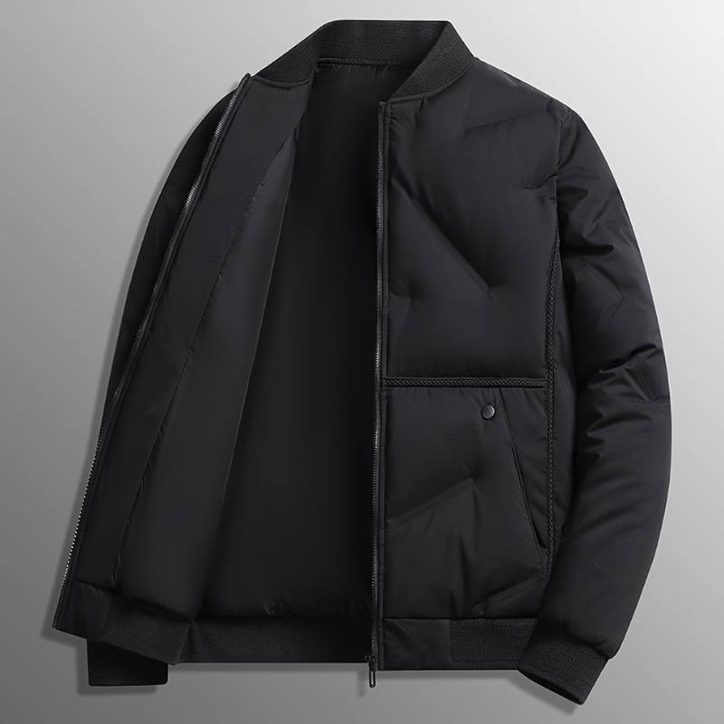 Warm Insulated Baseball Style Winter Coat