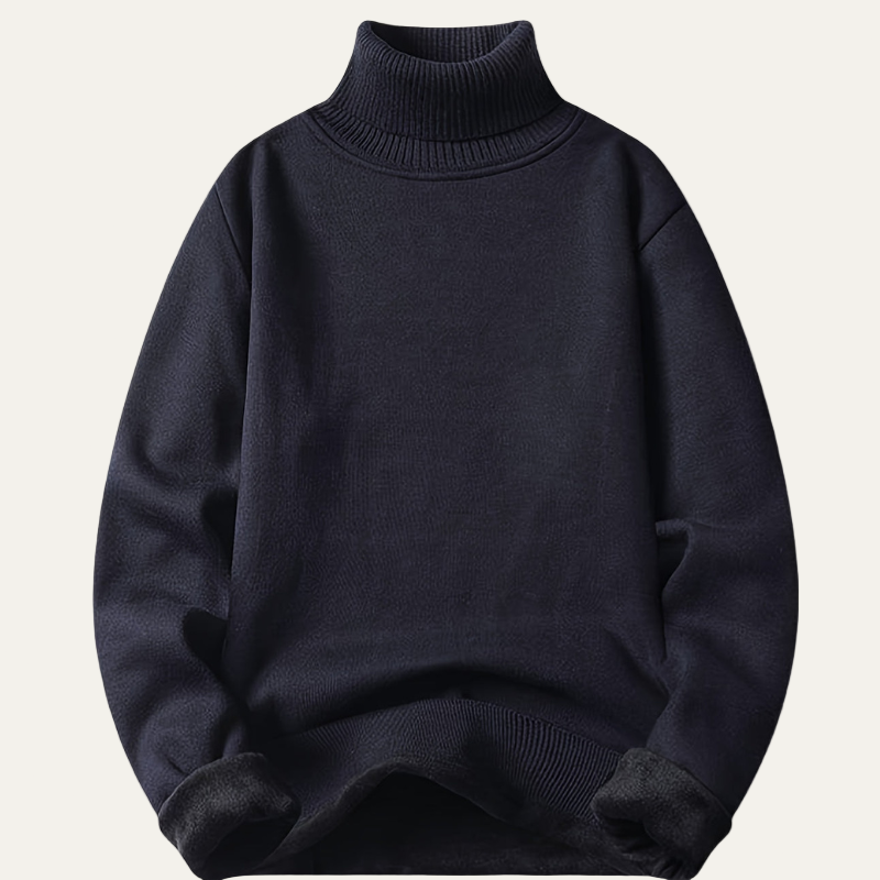 Warm Thick Fleece Lined Turtleneck Sweater