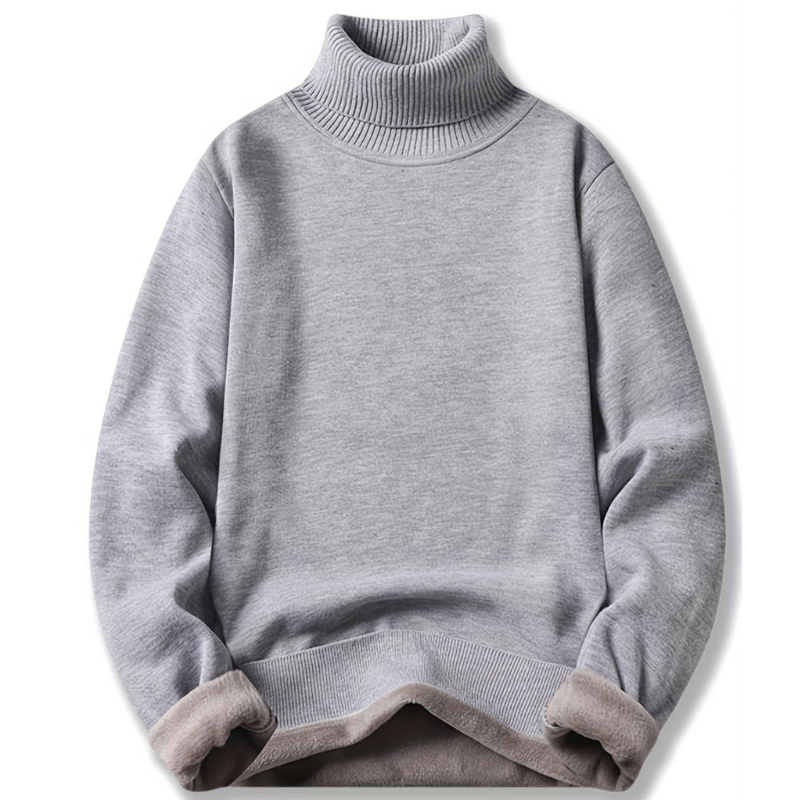 Soft Relaxed Fit Crew Neck Sweater with Ribbed Trim