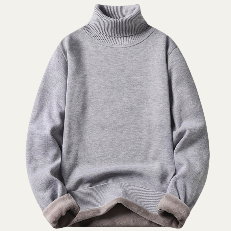 Warm Thick Fleece Lined Turtleneck Sweater