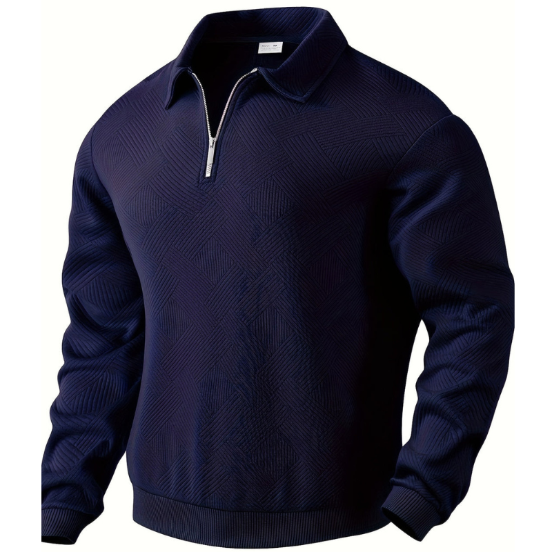 Trendy Zip Up Reversible Sweater