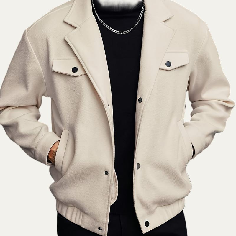 Classic Zip Up Mens Bomber Jacket