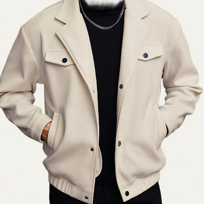 Classic Zip Up Mens Bomber Jacket