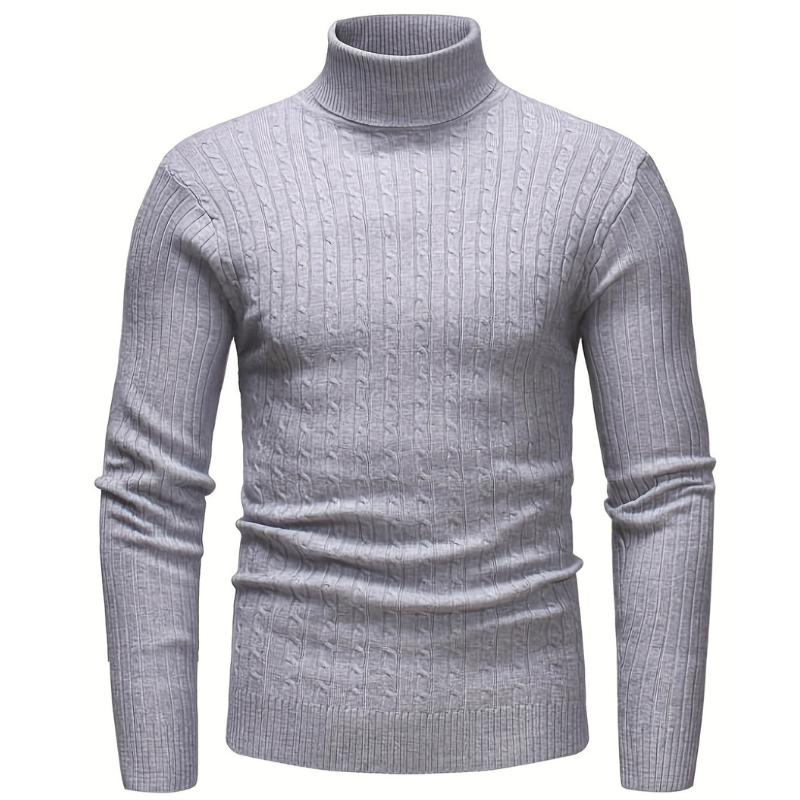 Cozy Tight Fit Crew Neck Knit Sweater