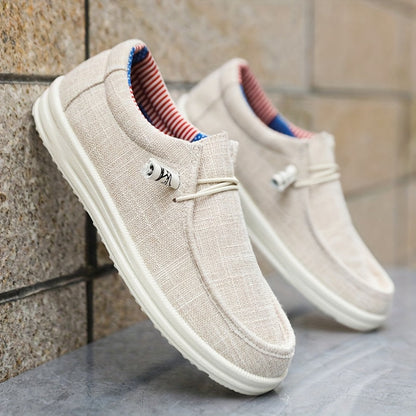 Comfy Breathable Canvas Slip On Sneakers