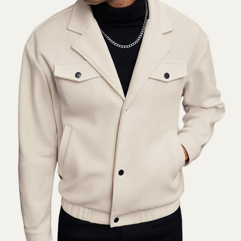 Classic Zip Up Mens Bomber Jacket